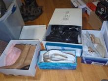 (BR1) LOT OF 4 WOMENS SHOES, WHITE MOUNTAIN. RIALTO, HANDOLIND 8 1/2, AND ADIDAS ROCKPORT TORSION 10