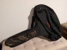 (BR2) RED HOT HIGH PERFORMANCE CROSSBOW SOFT CASE. BLACK/CAMO/RED. IT MEASURES 40" X 22".
