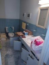 (DBR2) CONTENTS OF BATHROOM TO INCLUDE, PICTURE FRAMES. PENS, POISE PADS, MISC ITEMS UNDER SINK,