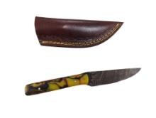 Standard/Straight/Back Blade. Handmade Damascus steel knives with custom wood, bone, horn or resin