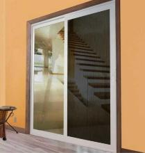 Screen Tight Adjustable Fit White Premium Patio Sliding Screen Door, Approximate Dimensions - 80" H