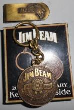 JIM BEAM KEY CHAIN AND MARLBORO MONEY CLIP