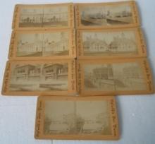 LOT OF 7 1800?S WORLDS FAIR VIEWS STUDIO SCOPE CARDS