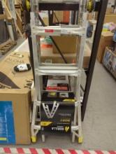 Gorilla Ladders 18 ft Reach MPXA Aluminum Multi-Position Ladder with Tool Hangers, 300 lbs Load