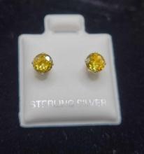 Yellow Topaz Earrings $5 STS