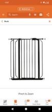 Regalo 36 in. Black Metal Easy Step Extra Tall Walk-Through Gate, Model 1166BDS, Retail Price $40,