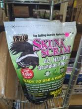 Lot of 2 Skunk Scram 6 lbs. Repellent Granular Shaker Bag, Retail Price $40/Bag, Appears to be New,