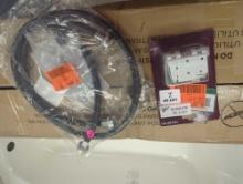 Lot of 2 Items Including Gas Dryer Hose with "Y" Split Adapter and Home Decorators Collection 2 in.