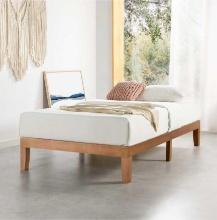 Lot of 2 Boxes to Make Mellow Naturalista Classic 12-Inch Solid Wood Platform Bed | Wooden Slats, No