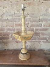 Antique Wooden Lamp $5 STS