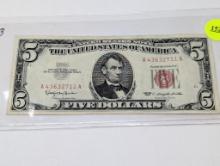 1963 Currency - $5 United States Note