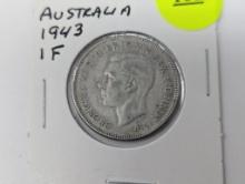 1943 Australia - 1F - silver