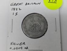 1922 Great Britain - 1S - silver