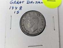 1948 Great Britain - 1S - silver