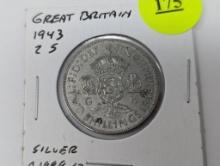 1943 Great Britain - 2S - silver