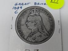 1889 Great Britain 1C - silver