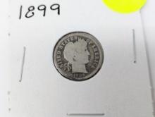 1899 Dime - Barber