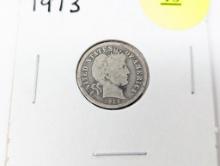 1913 Dime - Barber