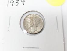 1939 Dime - Mercury Split Bands