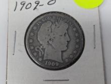 1909-O Half Dollar - Barber