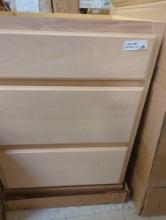 Hampton Bay Unfinished 3 Drawer Base Kitchen Cabinet 24" W x 30" H. Retail $180. What You See in the