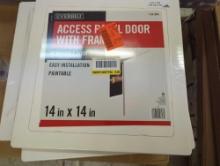 Lot of 7 14 in. x 14 in. Access Panel with Frame, New ain Factory Sealed Package Retail Price Value
