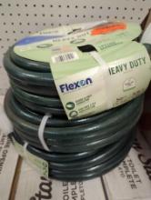 Lot of 3 Flexon Premium 5/8 in. Dia x 50 ft. Water Hose, New in Factory Banded Sales Style, Retail