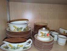 Shelf lot of Stangl Pottery Dishes Etc Please Preview