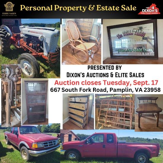 9/17/24 SouthFork Personal Property & Estate Sale.