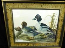 Le Blanc Signed Framed Duck Print - 20.5" x 24.5"