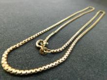 14K Yellow Gold - Necklace - Chain - 21" - 7.8 Grams