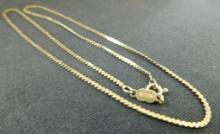 14K Yellow Gold - Necklace - Herringbone - 19" - 4.9 Grams