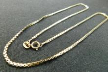 14K Yellow Gold - Necklace - Herringbone - 16" - 3.4 Grams