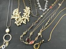Lot of 6 newer Signed Necklaces - Laura Vogel - Lenora Dame - Lonna & Lilly - Liz Paiacies