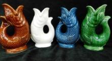 Group of 4 English Fish Vases