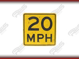"ABSOLUTE" 20 MPH Speed Limit Road Sign