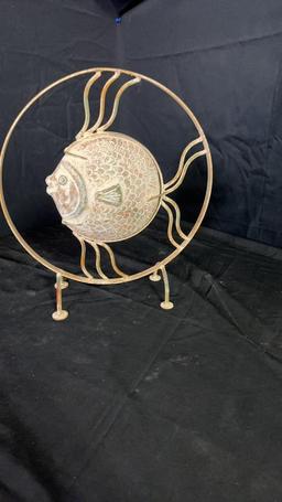 AZTEC SUNSTONE STYLE AND FISH OUTDOOR DECOR