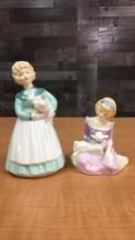 ROYAL DOULTON FIGURES " STAYED AT HOME" & MORE