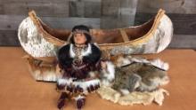 CATHAY COLLECTION AMERICAN INDIAN DOLL & DECOR