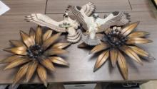 BOX OF MISCELLANEOUS: BIRD & FLOWER DECOR