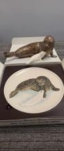 GOBEL MOTHERS SERIES PLATE & FIGURINE: RINGED SEAL