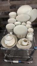 NORITAKE IVORY CHINA "PAMELA" 85PC DISHWARE SET