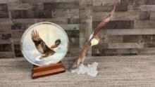 DR. ROBERT SCHULLER'S EAGLE CLUB FIGURINE & PLATE