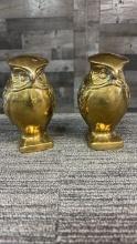 BRASS OWL BOOKENDS