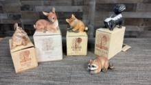 RIVER SHORE ANIMAL CUB FIGURINES: FOREST WILDLIFE