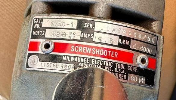 HD Milwaukee Screw Shooter Cat No. 6750-1