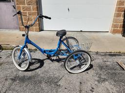 Vintage Schwinn Foldable Tricycle w/ Basket