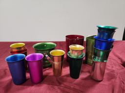 Heller Hostess Ware Colorama Aluminum Cups
