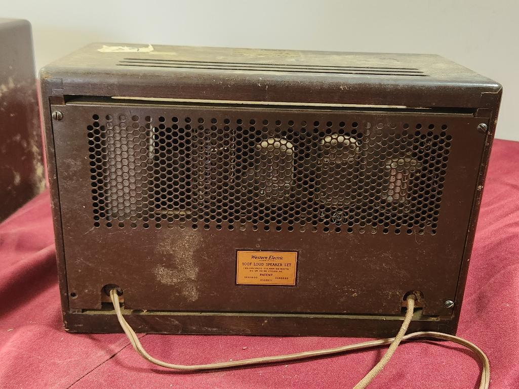 Set of Western Electric 100F Loud Speaker Set