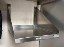 Commercial Stainless Steel Wall-Mount Shelving Unit 16in x 18in